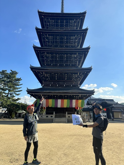 善通寺 五重塔の前でパシャリ！